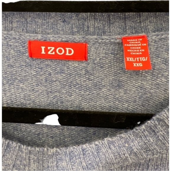 XXL Blue Izod Sweater - Picture 3 of 3